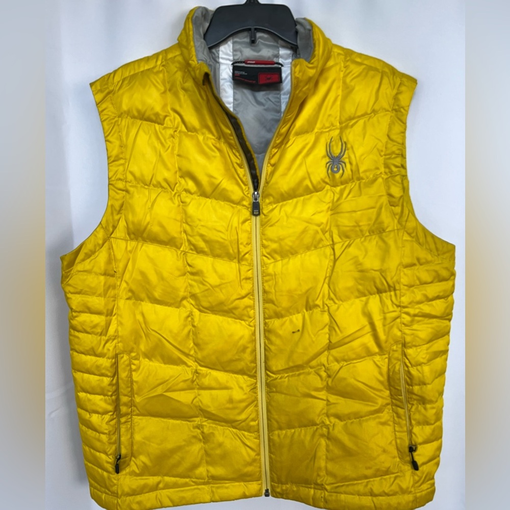 Yellow Spyder Vest - Down Filled - Large